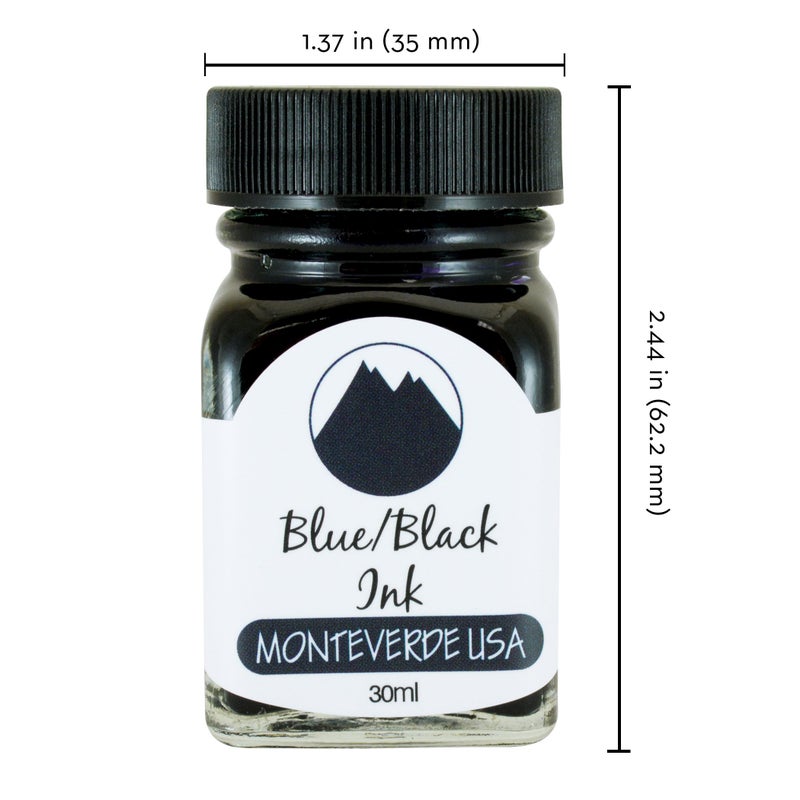 Monteverde حبر مونتيفيردي الولايات المتحدة بتقنية ITF، 30 مل أزرق أسود (G309BB) - Image 2